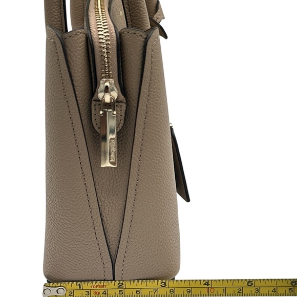 Kate Spade, NWOT, Taupe Margaux Mini Satchel with Shoulder Strap and Dust Bag. - Picture 3 of 10